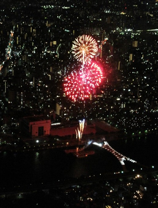 Sumida River Fireworks at Tokyo Skytree｜amuzen